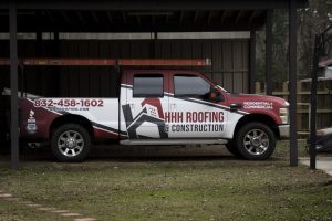 hhh roofing company truck