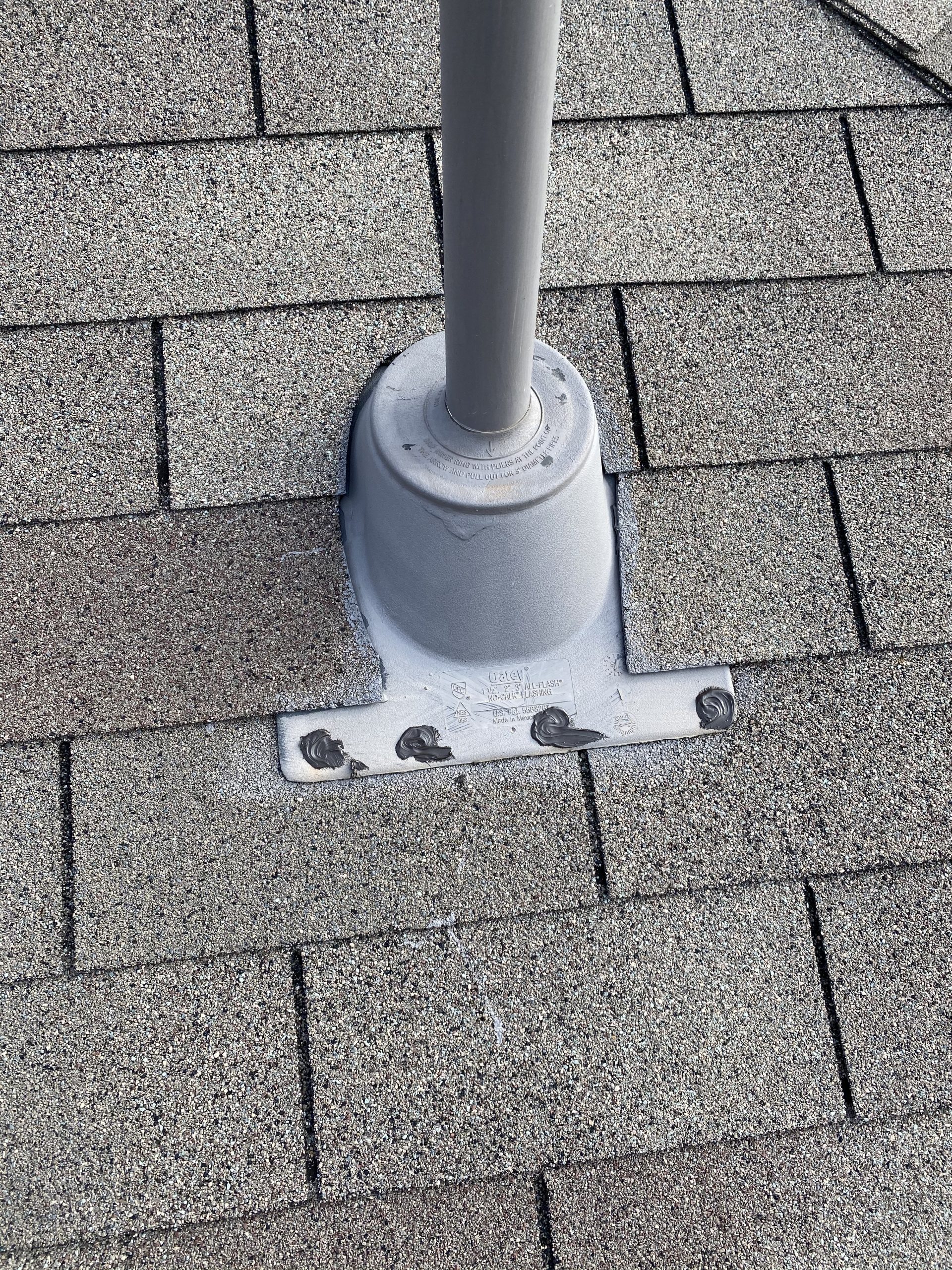 sealed plumbing boot