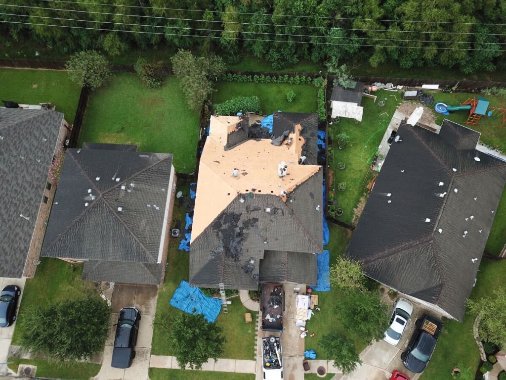 Roof_Replacement_Tomball_Owens_Corning_Driftwood_During