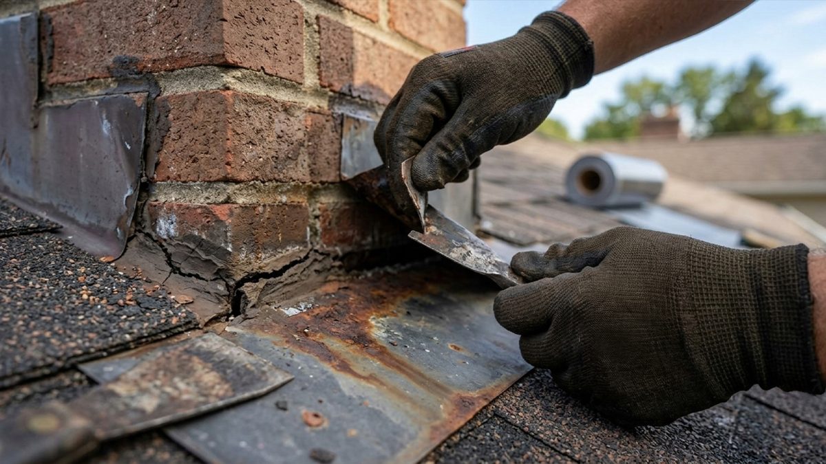 Failed Chimney Flashing